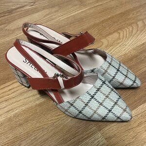Fall Tweed Slingback Heel